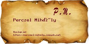 Perczel Mihály névjegykártya